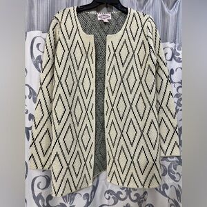 Anthropologie Oliver By Escio Aesthetic Aztec Boho Cardigan Sweater Womens Sz S